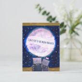 月と後ろロボットに愛してる ポストカード (スタンド正面)