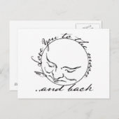 月と後ろ向きにあなたを愛する ポストカード (正面/裏面)