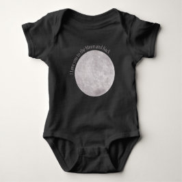 月と後ろ向きに ベビーボディスーツ
