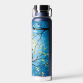 月と後ろ猫に愛してる ウォーターボトル (背面)