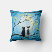 月と後ろ猫に愛してる クッション (裏面)