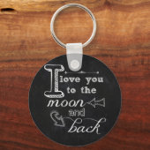 月と後 キーホルダー (正面)