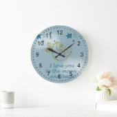 月と後 ラージ壁時計 (ホーム)