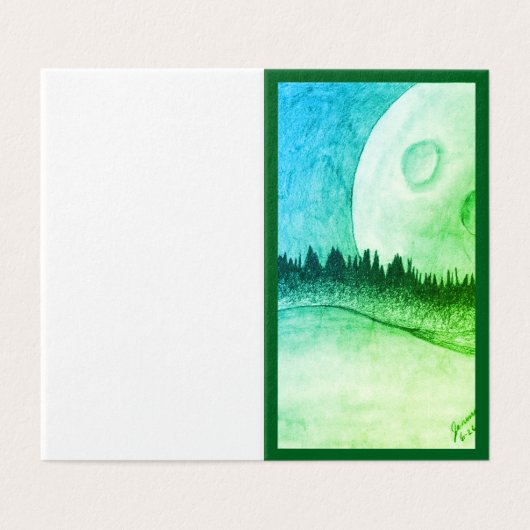 月と惑星 – 緑 (外部フラット)