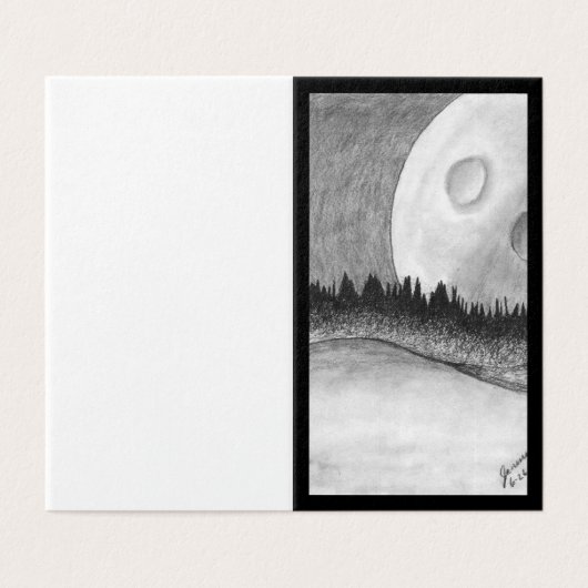 月と惑星 – 黒 (外部フラット)