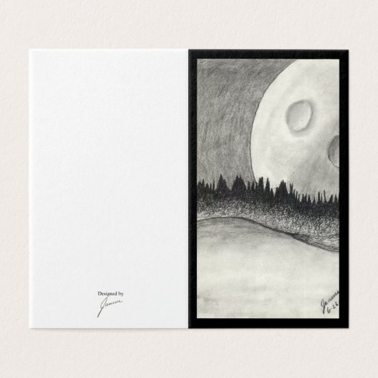 月と惑星 – 黒 (外部フラット)