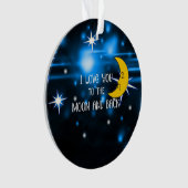 月と戻る、人気があるデザイン、セラミックオーナメント オーナメント (正面)