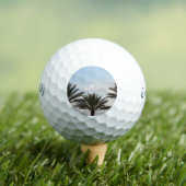 月と手のひらゴルフボール ゴルフボール (インサイチュ 木)