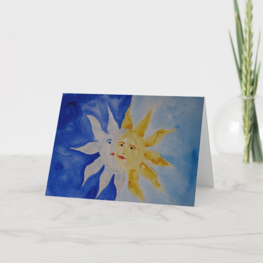 月と日 カード (正面)