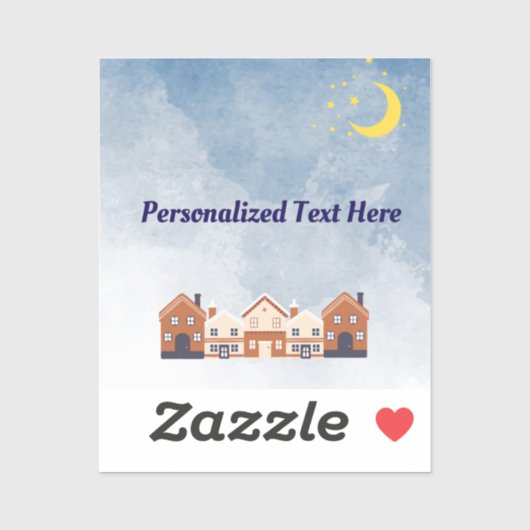 月と日 シール (シート)