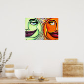 月と日 ポスター (キッチン)