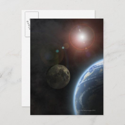 月と日 ポストカード (正面/裏面)