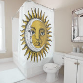 月と日 – 昼と夜 シャワーカーテン (インサイチュ)