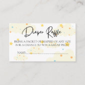 月と星おむつラッフル エンクロージャーカード (正面)