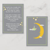 月と星がブックカードを持ってくる エンクロージャーカード (正面/裏面)