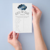 月と星が正しいプライスゲームを推測 チラシ (ハンドル)