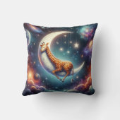 月と星に寝そべる天の赤ちゃんキリン クッション (裏面)