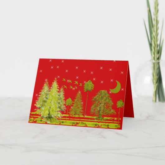 月と星のある松 シーズンカード (正面)