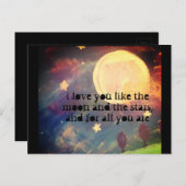 月と星のように ポストカード (正面/裏面)