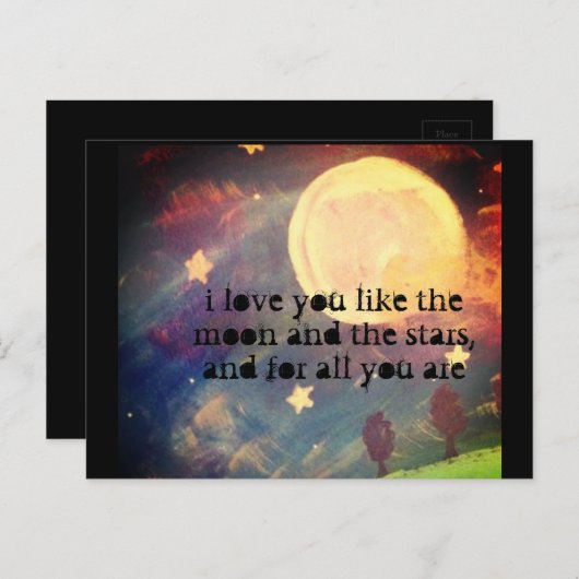 月と星のように ポストカード (正面/裏面)