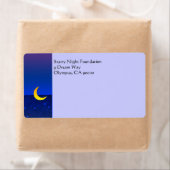 月と星のカスタム出荷ラベル ラベル (インサイチュ)