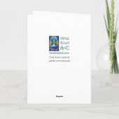 月と星のグリーティングカード サンキューカード (裏面)