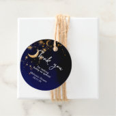 月と星のサンキューカードメッセージカード フェイバータグ (インサイチュ)