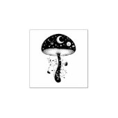 月と星のシナノキ ラバースタンプ (インプリント)