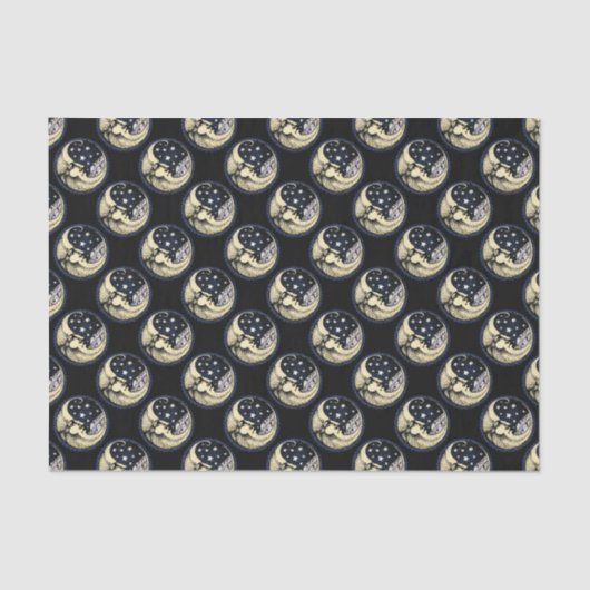 月と星のティッシュペーパー 薄葉紙 (正面)