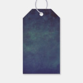 月と星のネイビー結婚ナイト ギフトタグ (裏面)