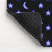月と星のパターン マウスパッド (コーナー)