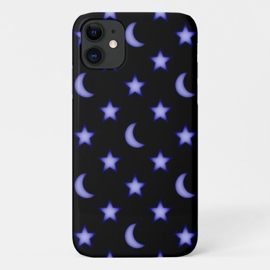 月と星のパターン Case-Mate iPhoneケース (裏面)