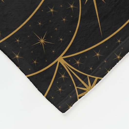 月と星のフリースブランケット(3サイズ) フリースブランケット (角)