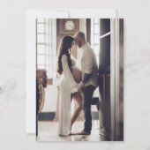 月と星のベビーシャワーの写真 ありがとうカード 招待状 (裏面)