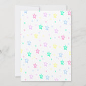 月と星のベビーシャワー招待状 招待状 (裏面)