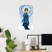 月と星のミュシャやり直し ポスター (ホームオフィス)