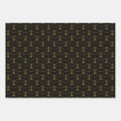 月と星のラップ紙 ラッピングペーパーシート (正面2)