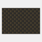 月と星のラップ紙 ラッピングペーパーシート (正面)