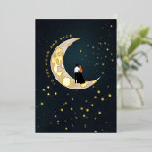 月と星のラブクォート 箔シーズンカード (立ち正面)