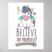 月と星の上での一角獣の願い ポスター (正面)