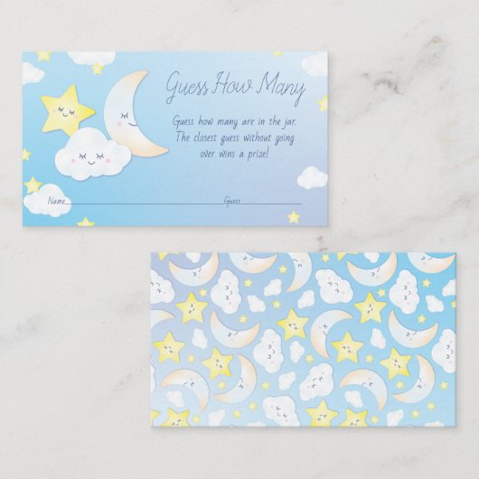 月と星の上 エンクロージャーカード (正面/裏面)