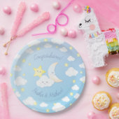 月と星の上 ペーパープレート (パーティー)