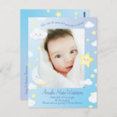 月と星の上 ポストカード (正面/裏面)