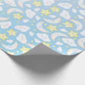 月と星の上 ラッピングペーパー (角)
