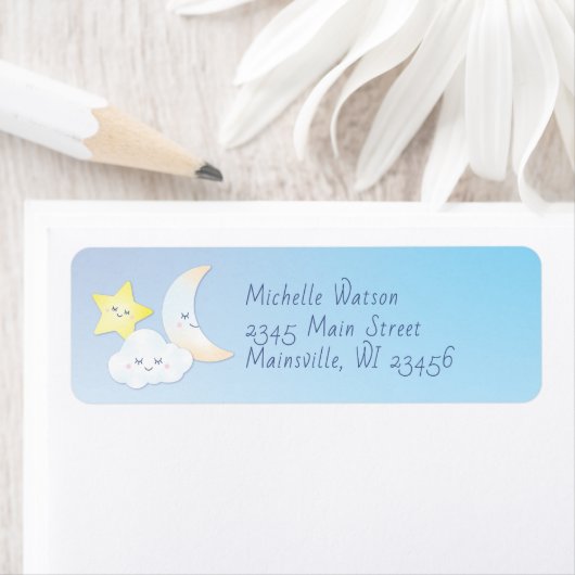 月と星の上 ラベル (インサイチュ)