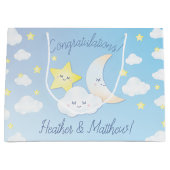 月と星の上 ラージペーパーバッグ (正面)