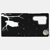 月と星の付いた手足にフクロウ SAMSUNG GALAXYケース (裏面横)