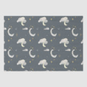 月と星の夜空の赤ちゃんシャワー誕生日 薄葉紙 (正面)