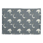 月と星の夜空2トーン枕ケース 枕カバー (裏面)