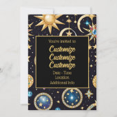 月と星の天体2 招待状 (正面)